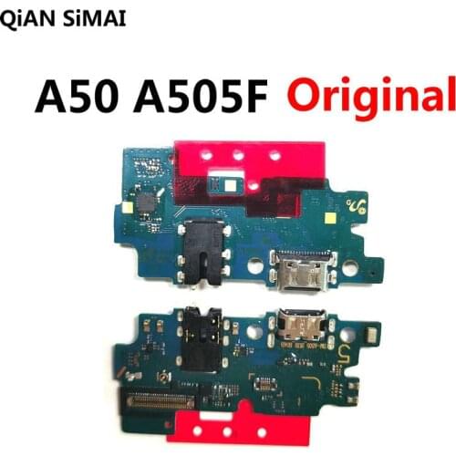 For Samsung A50 A505F Micro USB Charger Dock Connector Charging Port Microphone Flex Cable Replacement Parts