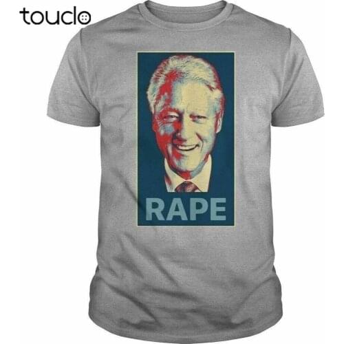 Bill Clinton Is A Rapist T-shirt Mens T-Shirt Clothing Tees Deep Heather Color