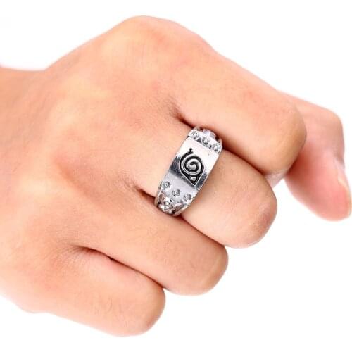 Hot Anime Ring Silver Fashion Women Men Rings Cartoon Jewelry Cosplay Accessories