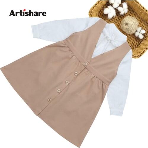 Girls Clothes Set Blouse + Dress Childrens Clothes For Girls Casual Style Girl Clothing Spring Autumn Childrens Clothes