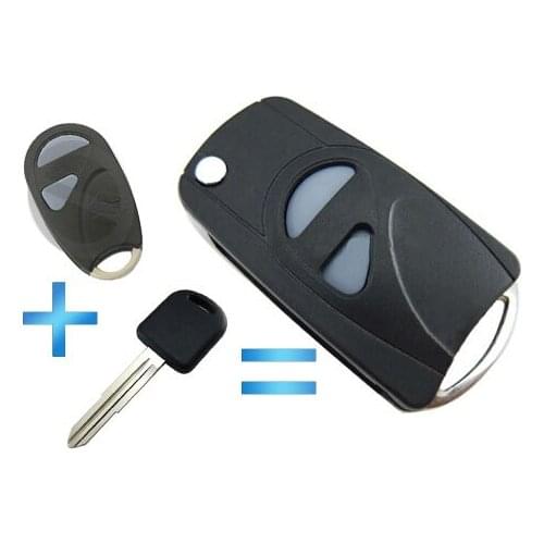 Modified Flip Folding Remote Key Shell for Suzuki Blanks Car Key Case