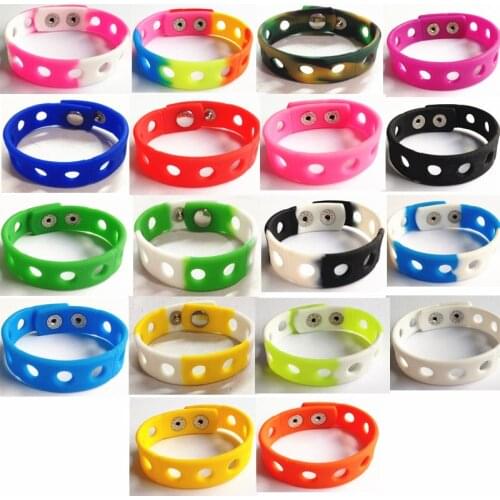 1Pcs 18cm Soft Silicone Wristbands Bracelets Fit Croc Jibz Shoe Charms Shoes Decorations Sports Style Children Kids Gift