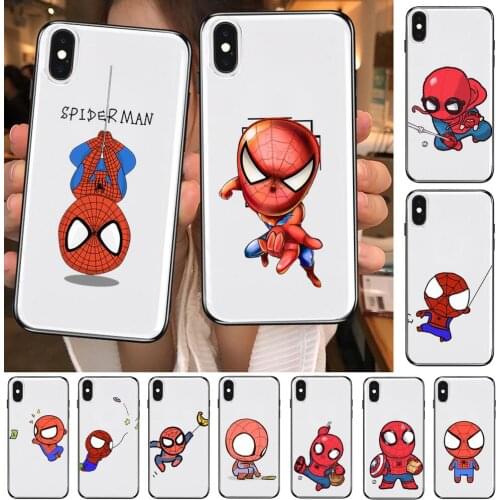 Marvel cartoon spider-man Transparent Phone Case For POCO F1 F2 F3 Pro X3 M3 9C 10T Lite NFC Anime Cover Silicone Prett mi 10