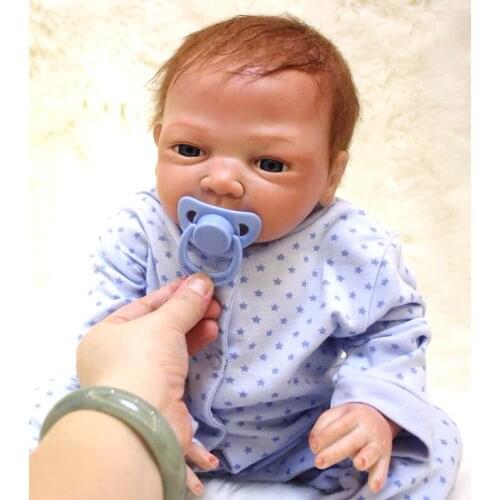 50cm Silicone reborn baby boy doll toy like real 20inch soft body newborn babies doll bebes reborn girls bonecas birthday gift