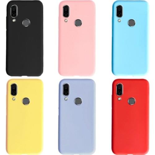 Candy Color Silicone Case For Huawei Honor Play Case 6.3 Soft TPU Phone Bumper For Honor Play COR-AL10 COR-L29 Back Cover Coque