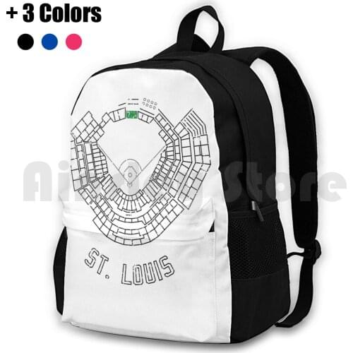 Busch Stadium Outdoor Hiking Backpack Riding Climbing Sports Bag Cardinals Baseball Stl Saint Louis Saint Louis Cardinals