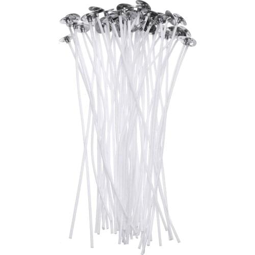 50pcs White Cotton Wax Core Candle Making 15CM Cotton Candles for DIY Art Pre-Waxed Core Accessories Decoration Making Candles