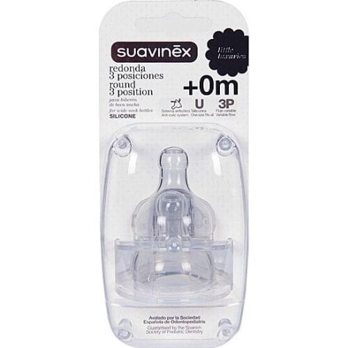 TETINA SILICONA BOCA ANCHA (BA) NATURAL TOUCH 3 POSICIONES LECHE Y PAPILLAS 2 U