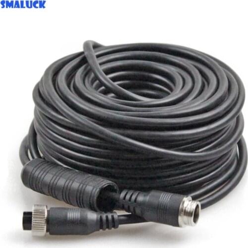 SMALUCK 5M/10M/15M/20 Meters Waterproof 4pin Connector Extension Cord Power / Video / Signal Cable