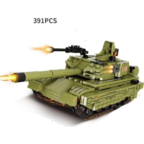 Military Series WWII 99A Main Battle Tank Soldier Figures DIY Model Building Blocks Bricks Toys Gifts