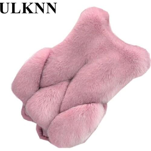 Girls Faux Fur Vest Jacket Kids Winter Coat Warm Children Outwear Vest Children Waistcoats Winter Sleeveless Baby Clothing