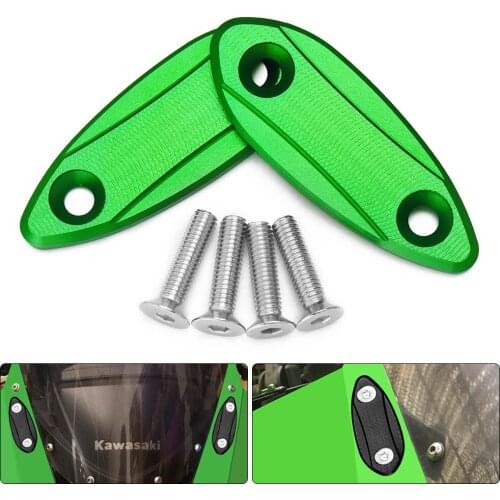 ZX6R ZX25R Motorcycle Rearview Mirror Seat Decorative Cover Mirror Base for Kawasaki zx6r ZX-6R ZX-25R 2009-2015