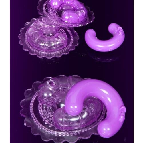 1 Pair /2PCS Women Vibrator Nipple Massager Breast Vibrator Female Breast Purple Removable female pussy shaking