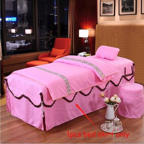 1pcs Bedskirt Beauty Salon Massage Table Bed Sheet Bedspread Skin-Friendly Massage Sheet SPA Bed Full Cover Skirt