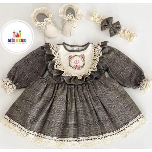3-Pcs Girl Baby Dress Set Clothing Personalized Outfit Custom Baby Clothes Winter Spring Quality