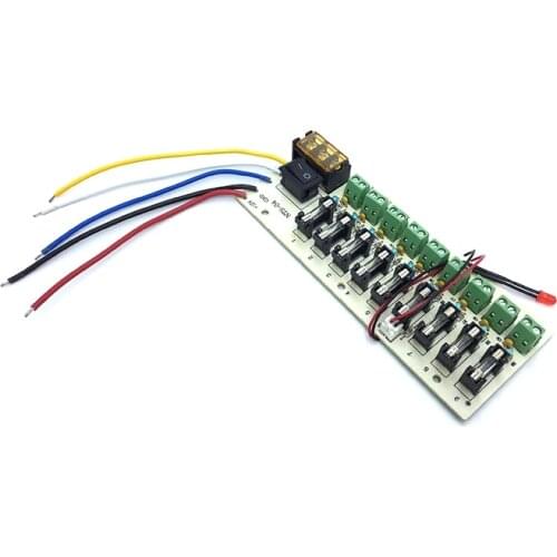 9 18 Way 5V12V24V Power Supply Board Wiring Terminal Distribution box with Fuse