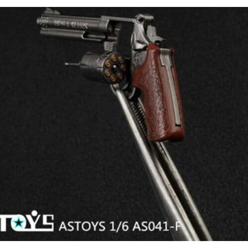 ASTOYS 1/6 Scale Agent Revolver Weapon AS041F Model Pistol Gun Model Toy Fit 12'' Action Figure Body