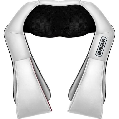 Electric Neck Massager Back Pain Shiatsu Infrared lamp Roller Massage Pillow Shoulder Massages Body Health Care Relaxation