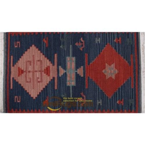 Kilim Killim pure handmade wool woven carpets mattress BHUTAN 2x3.5 43Bgc131kliyg30