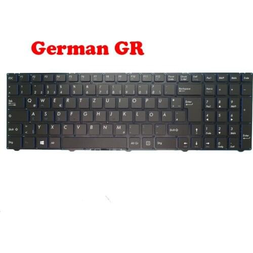 Laptop Keyboard For Pegatron D15S V150062SK1 GR 0KN0-1B4GE11 Without frame New German GR/UK 0KN0-1B4UK11