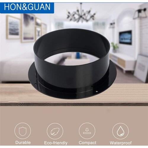 4~6'' Round Plastic Flange Ducting Hose Connector Air Ventilation for Kitchen Hood Ventilator Pipe Connecting Exhaust Outlet