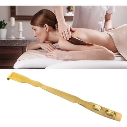 1PCS 45cm Best Sale Long Wooden Body Stick Roller Back Scratcher Bamboo Massager Back Scratcher