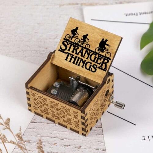 Stranger Things Beautiful Picture Printed Music Box Holiday birthday Gift for Friends kids Melody Never Ending Story
