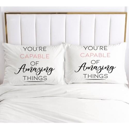 2PCS 3D Pillow Cases 50x70 60x70 Nordic Decoration Throw Pillow Cover Bedding PillowCase Customize any size design