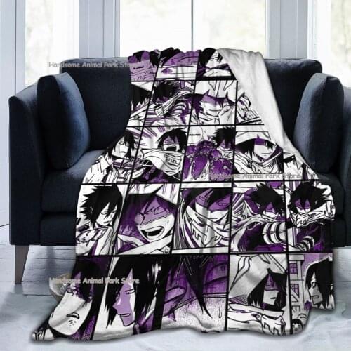 My Hero Academia Collage Anime Tamaki Amajiki Throw Blanket Fuzzy Warm Throws For Winter Bedding 3D Printing Soft Micro Fleece