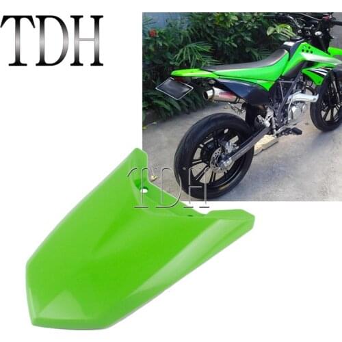 Green Plastic Dirt Bike Motocross Mudguards Protector Motorcycle Extender Rear Fender For Kawasaki KLX150 KLX 150 Dirt Mud Guard