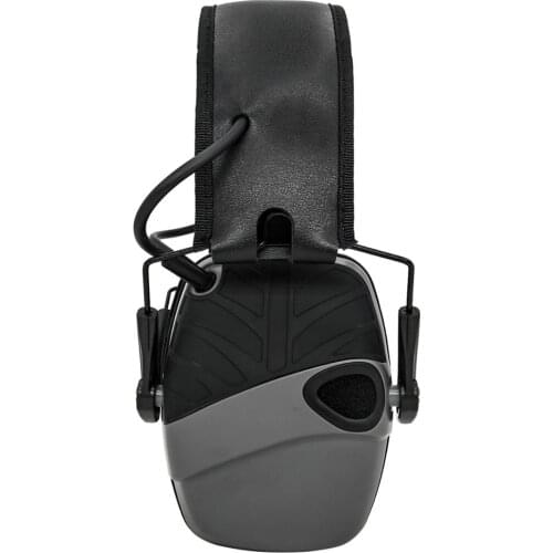 Tactical electronic shooting hearing protection noise protection earmuffs ear protectors noise reduction headphones gray