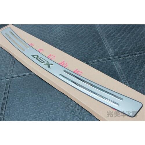 High quality stainless steel Rear Bumper Protector Sill Trunk Rear guard Tread Plate for 2011 -2018 Mitsubishi ASX Car styling