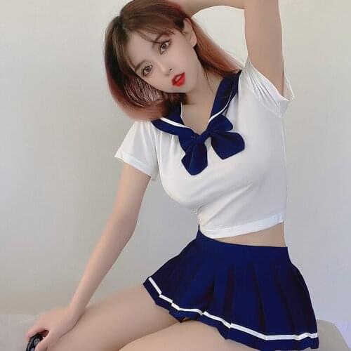 Japanese Sexy Schoolgirl Costume Kawaii Lingerie Roleplay Erotic Cosplay Outfit Student Uniform Mini Skirt for Sex Naughty Girl