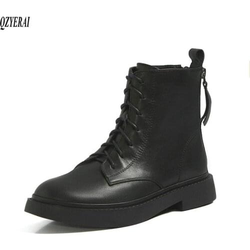 QZYERAI New Riding boots Genuine leather Female boots Womens boots Head layer cowhide Women shoes Quality assurance Size 34-40