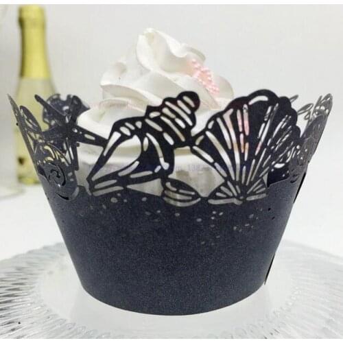 100PCS/LOT Ocean-series Shell Cupcake Cup/ Party Cake Wrappers/ Baby Shower Decoration 10 Color Available
