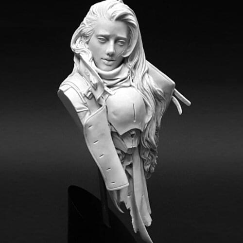107mm Resin Model Bust GK Offline Mecha Warrior Unassembled and unpainted kit