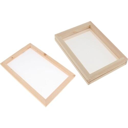 2set Paper Making Mold Papermaking Mould Frame Screen Tools Paper Handcrafts