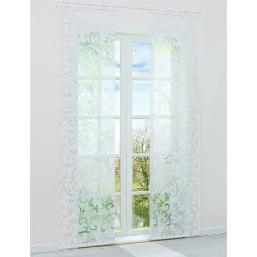 2PCS Window Curtain Modern Panel Voile Sheer Drapes Blinds Colorful Tulle for Living Room Home Decoration