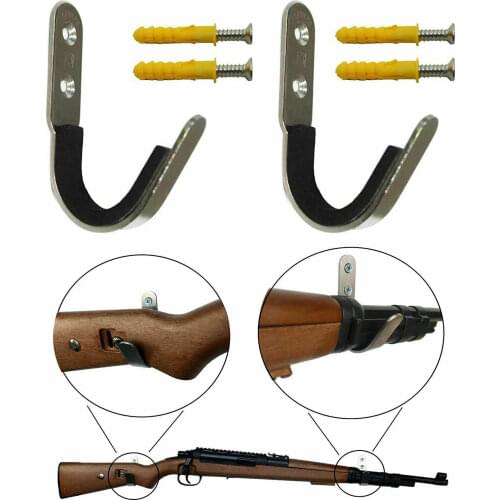 2pcs/lot Shortgun Rifle Wall Rack Wall Mount Wall Holder Wall Display Storage - no Gun