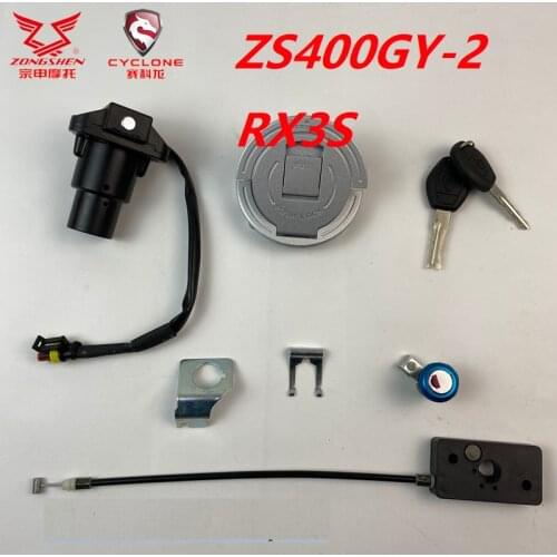 400cc zongshen ZS400GY-2 RX3S key switch ignition lock fuel cap motorbike dirt bikemotorcycle accessories free shipping