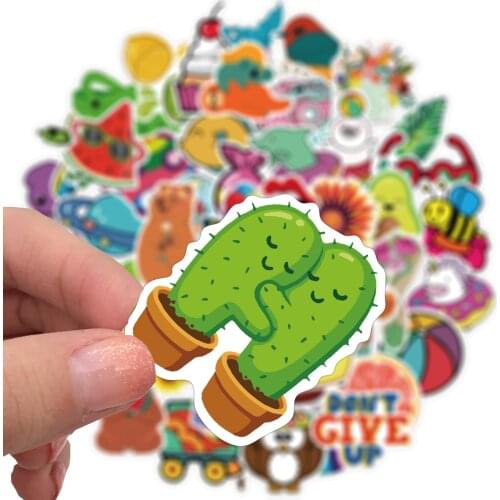 50 PCS Baby Favorite Color Graffiti Stickers for Car Styling Bike Motorcycle Phone Skateboard Laptop Travel Luggage JDM Decal