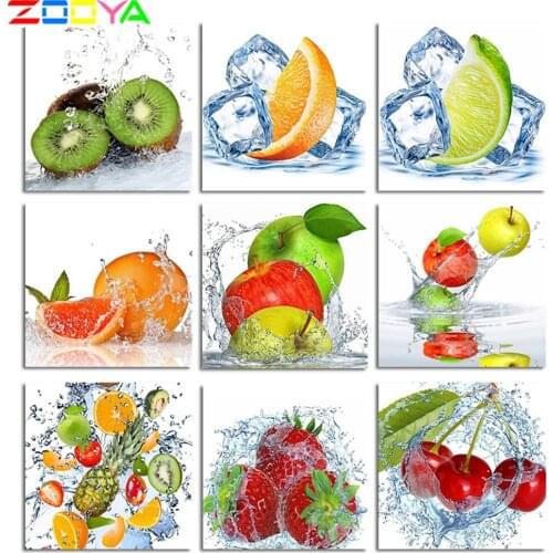 5D Diamond Painting Set Fruit 5D Diamond Embroidery Full Set Full Drill Diamond Painting Cross Stitch Rhinestone Picture Ch012
