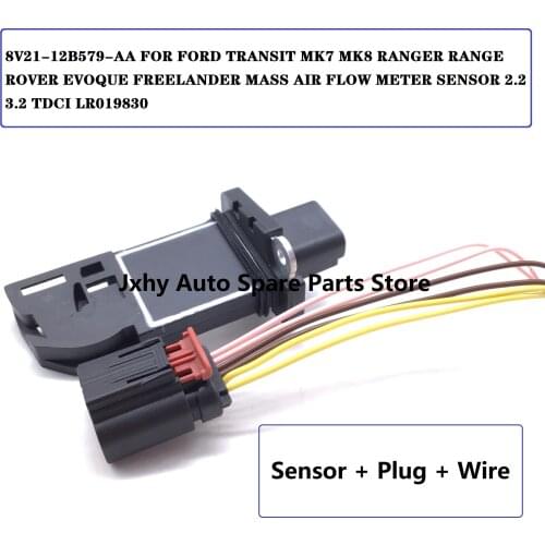 8V21-12B579-AA FOR FORD TRANSIT MK7 MK8 RANGER RANGE ROVER EVOQUE FREELANDER MASS AIR FLOW METER SENSOR 2.2 3.2 TDCI LR019830
