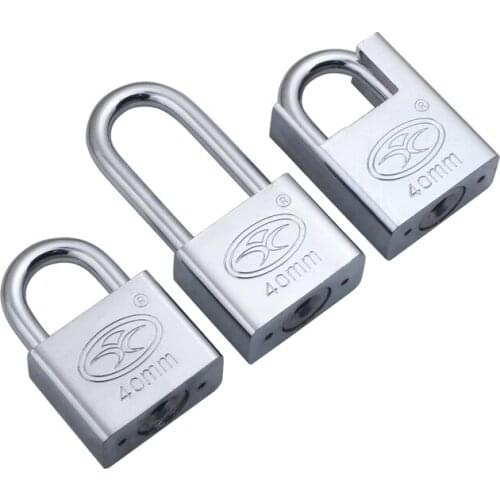 1PCS Door Padlock Anti-Theft Waterproof Rust-Proof Tamper-Proof Lock Anti-smash Small Dormitory Long Beam Lock Home