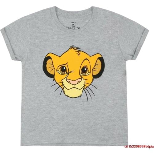 - Lion King Simba - - Girls - T-shirt - Grey