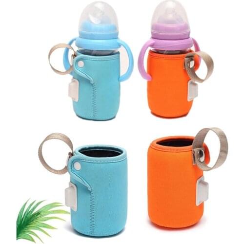 USB Charging Baby Bottle Cover Newborn Baby Bottle Feeding Insulated Bag Portable Infant Milk Feeding Warmer Nursing Care