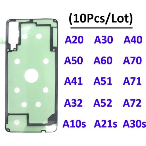 10Pcs/Lot, Back Battery Cover Door Sticker Adhesive Glue Tape For Samsung A20 A205F A30 A305F A50 A505F A60 A605F A70 A705F