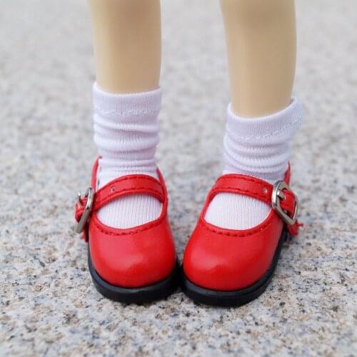 BJD DOLL Red Synthetic Leather Shoes Flats For 1/4 1/6 11" 27cm 17" 44cm 1/3 Tall MSD YOSD DK DZ AOD Doll FREE SHIPPIN