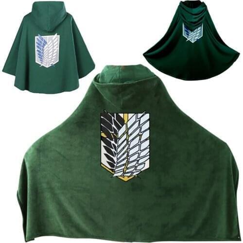 Attack On Titan Jacket Snk Shirt Anime Cloak & Blanket #81