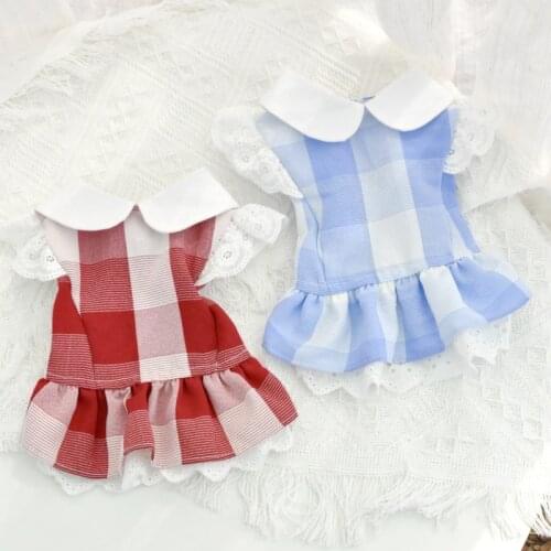 Cat Dress Summer Dog Dresses Puppy Skirt Chihuahua Yorkshire Yorkie Pomeranian Bichon Poodle Schnauzer Costume Doggie Clothing